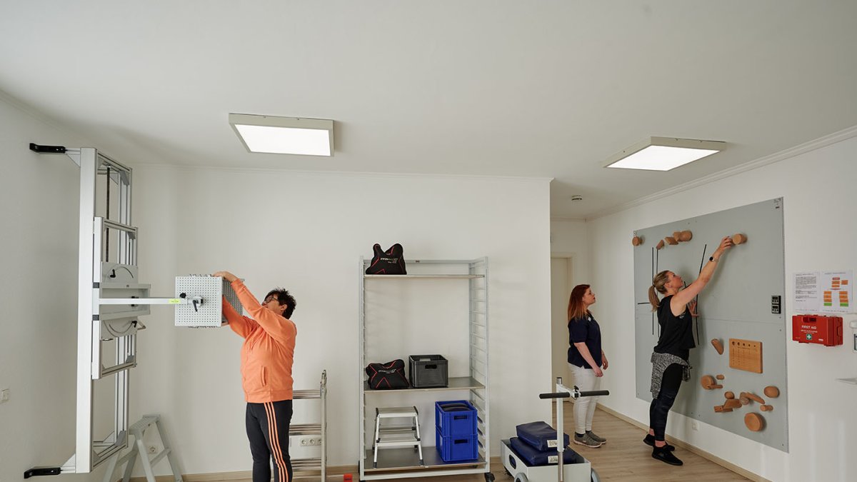 Im WorkPark führen Sie Übungen durch, die Sie bei der Rückkehr oder Anpassung an den Arbeitsalltag unterstützen.