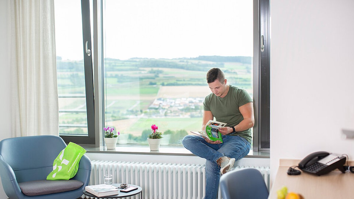 Ausblick vom Patiententenzimmer