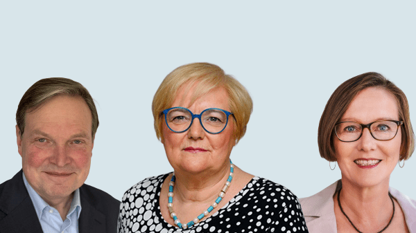 Neuer Vorstand des Aktionsbündnis Patientensicherheit 2026 (Stier, Haeske-Seeberg, Diel)