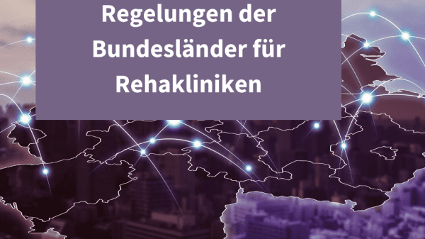 Deutschlandkarte zu Länderregelungen während Coronapandemie.